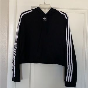 Adidas cropped hoodie size L/XL